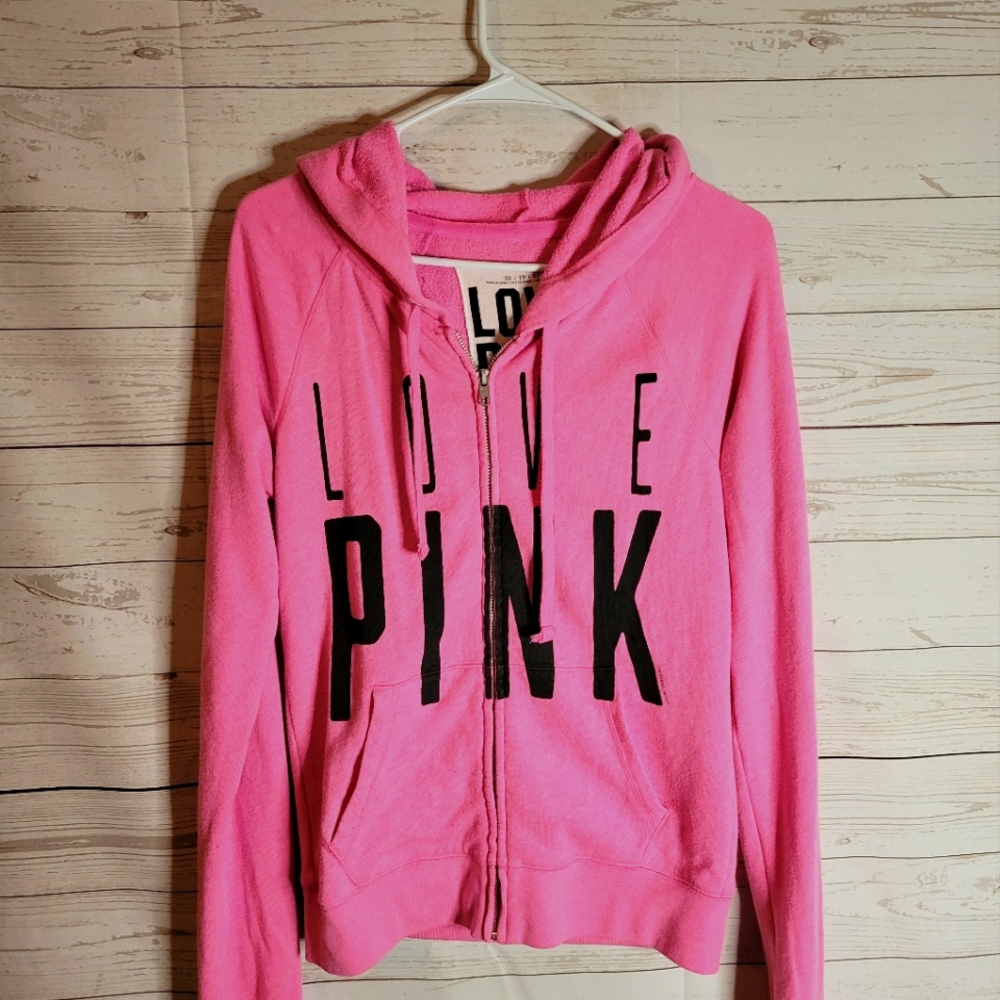 Love PINK VS jacket hoodie extra small long sleeve